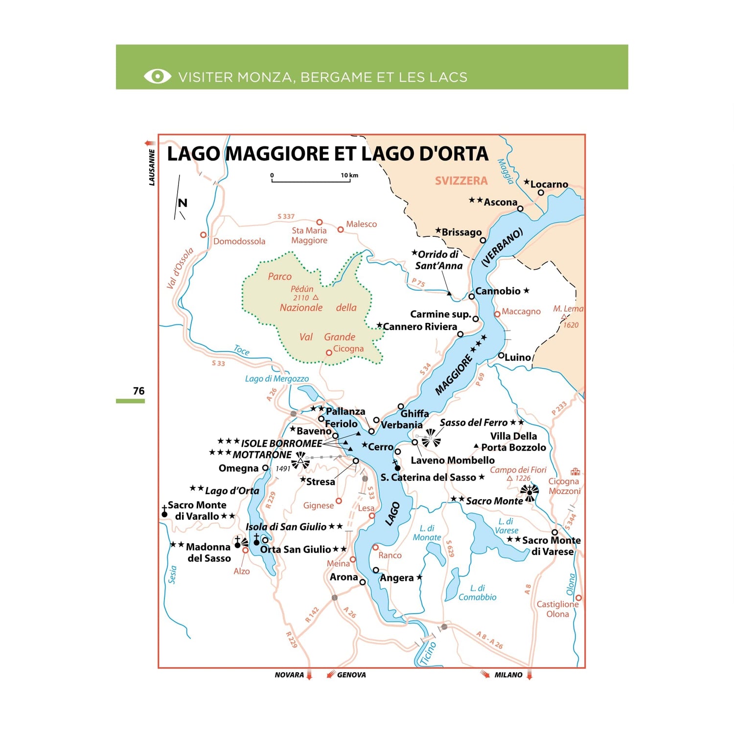 Guide Vert compact - Milan, Bergame & les lacs - Édition 2025 | Michelin guide de voyage Michelin