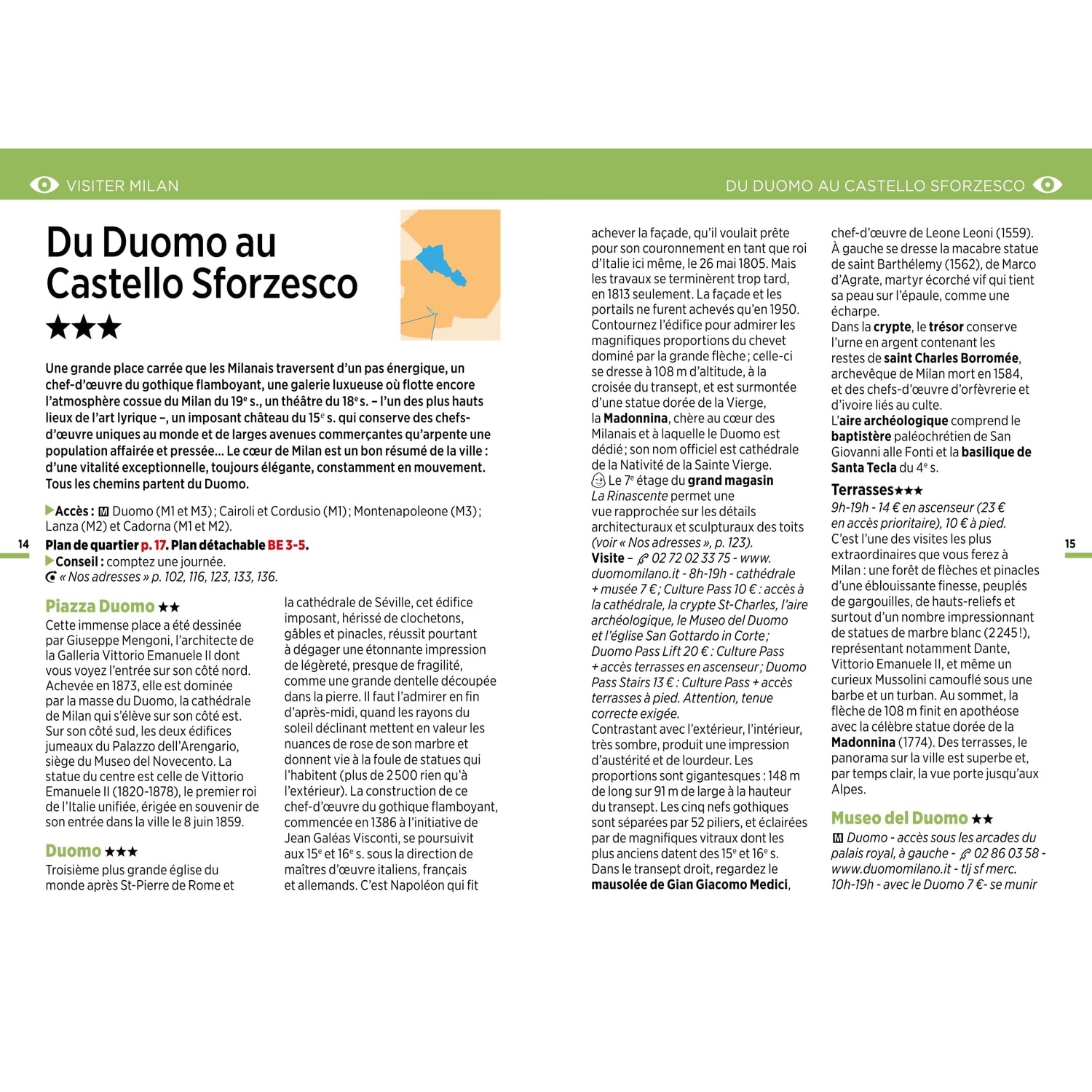 Guide Vert compact - Milan, Bergame & les lacs - Édition 2025 | Michelin guide de voyage Michelin