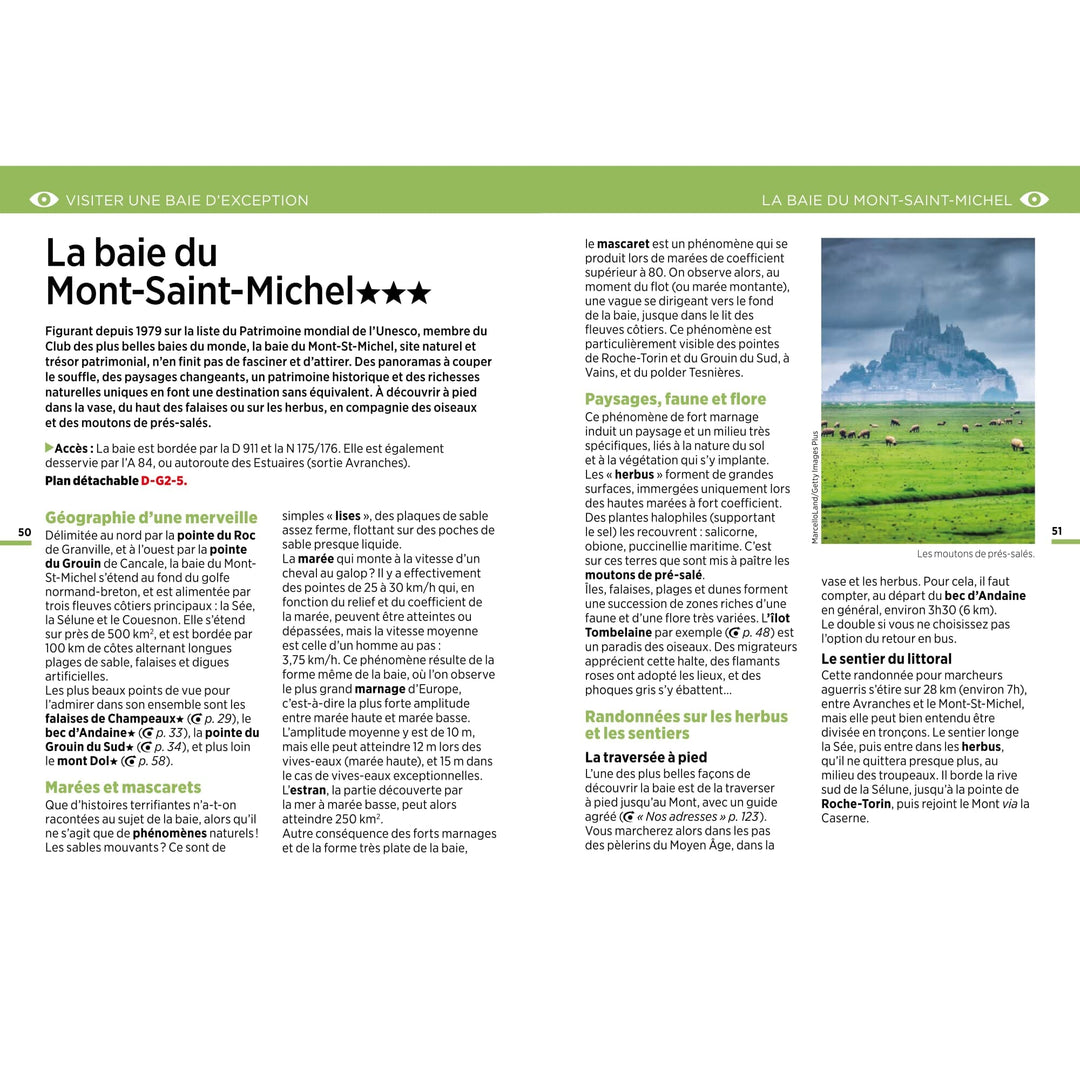 Guide Vert Week & GO - Mont-Saint-Michel & Saint Malo - Édition 2023 | Michelin guide petit format Michelin 