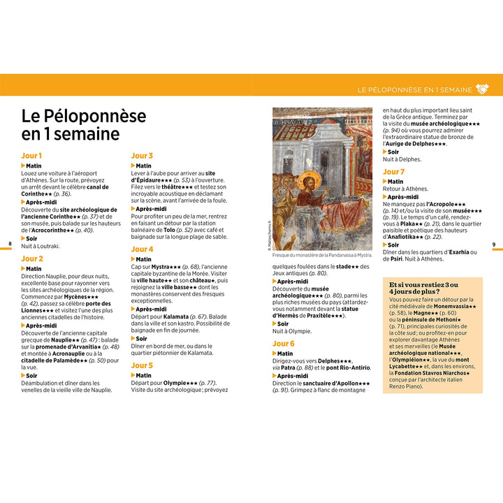 Guide Vert Week & GO - Péloponnèse & Athènes - Édition 2023 | Michelin guide petit format Michelin 