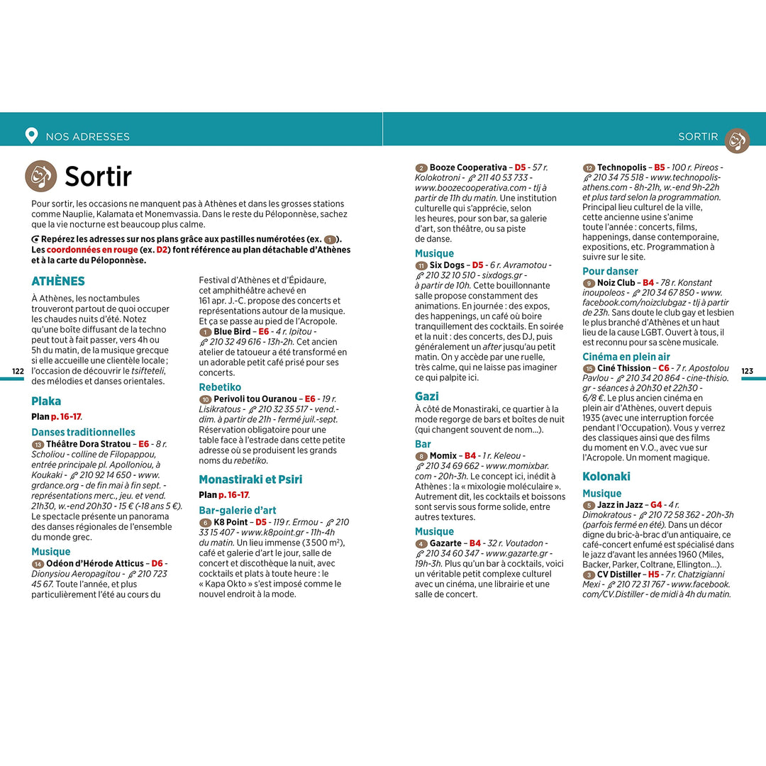 Guide Vert Week & GO - Péloponnèse & Athènes - Édition 2023 | Michelin guide petit format Michelin 