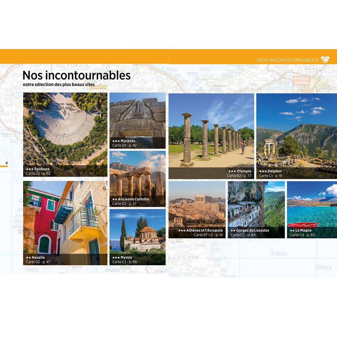 Guide Vert Week & GO - Péloponnèse & Athènes - Édition 2023 | Michelin guide petit format Michelin 