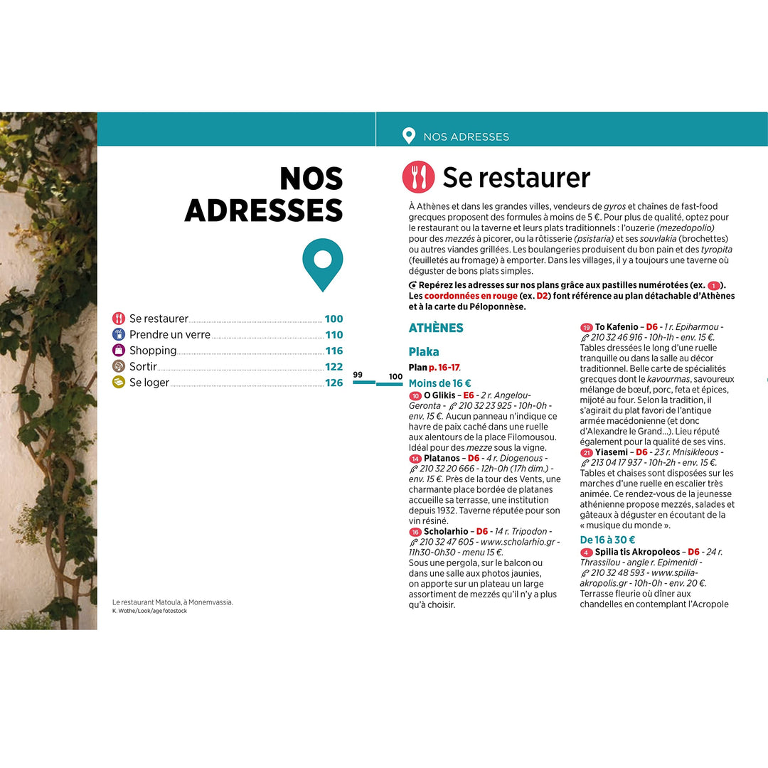 Guide Vert Week & GO - Péloponnèse & Athènes - Édition 2023 | Michelin guide petit format Michelin 