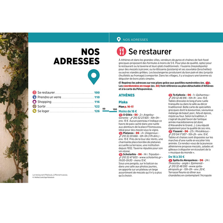 Guide Vert Week & GO - Péloponnèse & Athènes - Édition 2023 | Michelin guide petit format Michelin 