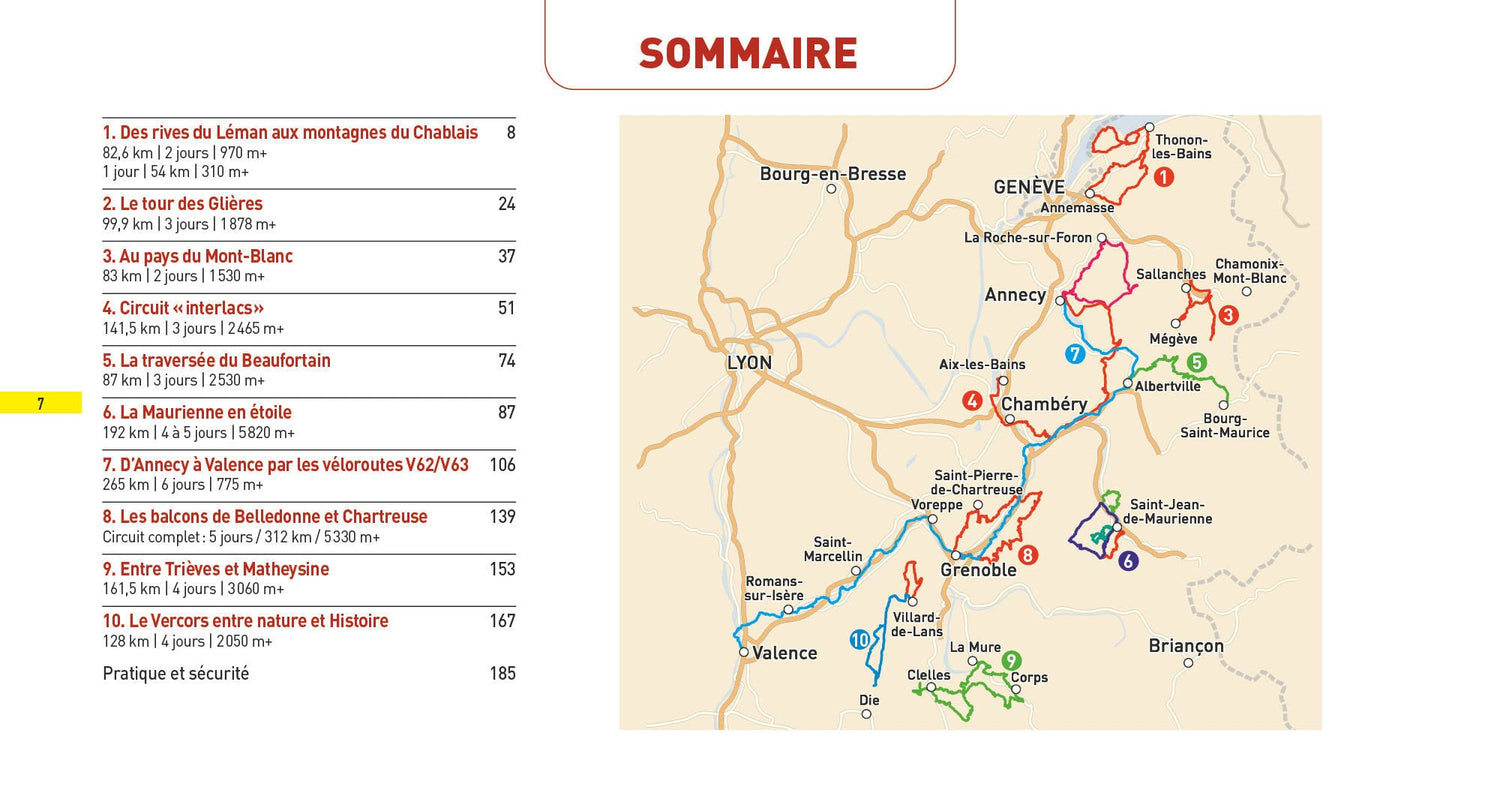 Guide - Voyages à vélo et vélo électrique : Alpes du Nord | Glénat guide cycliste Glénat