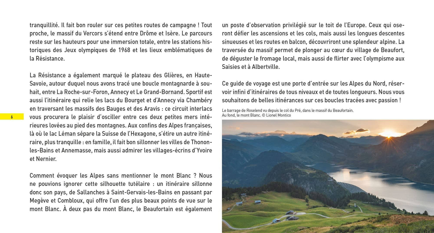Guide - Voyages à vélo et vélo électrique : Alpes du Nord | Glénat guide cycliste Glénat