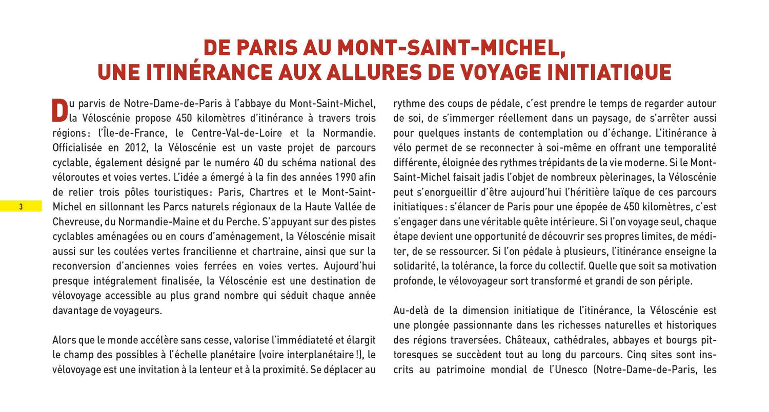 Guide - Voyages à vélo et vélo électrique : De Paris au Mont-Saint-Michel, Véloscénie et circuits de découverte | Glénat guide cycliste Glénat