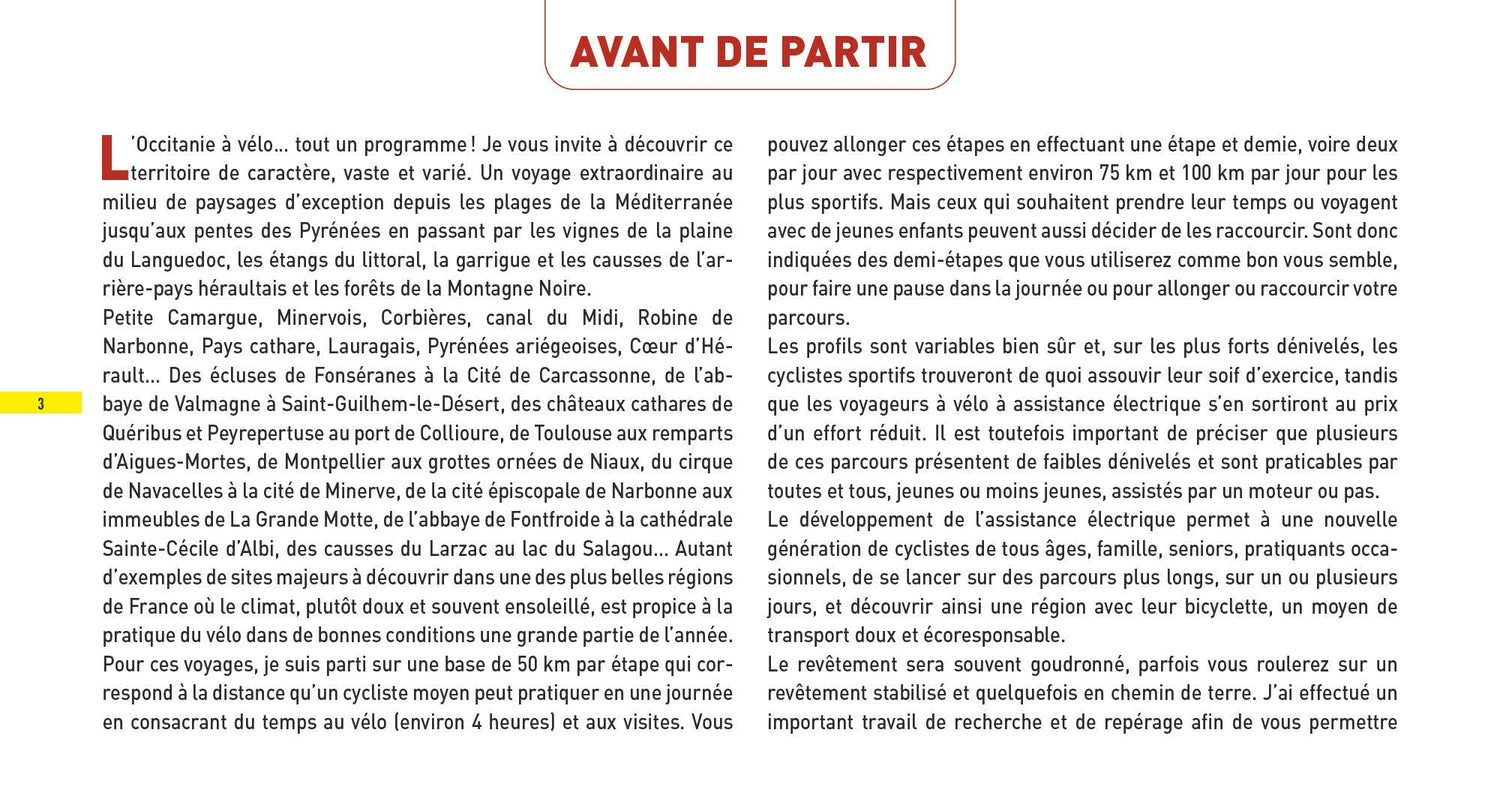 Guide - Voyages à vélo et vélo électrique : Occitanie, vol.1 | Glénat guide cycliste Glénat