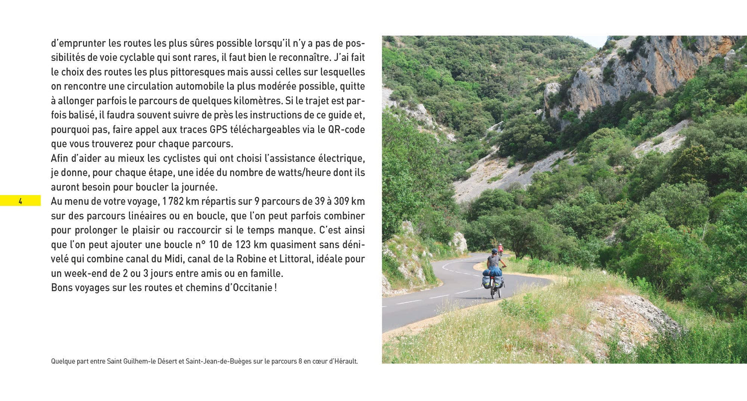Guide - Voyages à vélo et vélo électrique : Occitanie, vol.1 | Glénat guide cycliste Glénat
