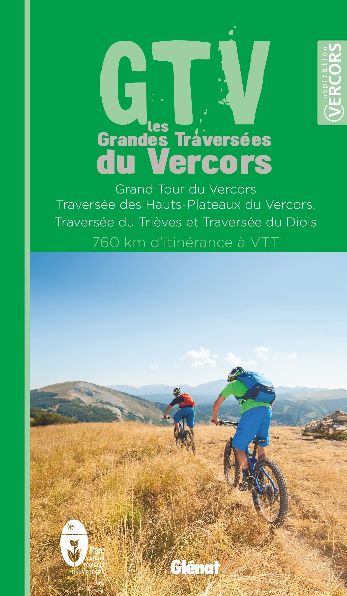 Guide VTT - Les grandes traversées du Vercors | Glénat guide cycliste Glénat