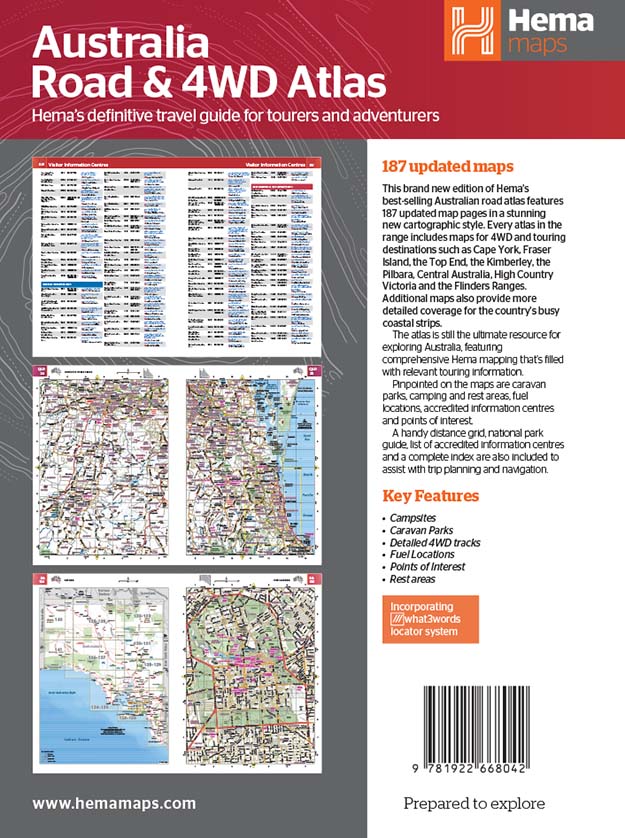 Handy Atlas - Australie (petit format, à spirales) | Hema Maps atlas Hema Maps 