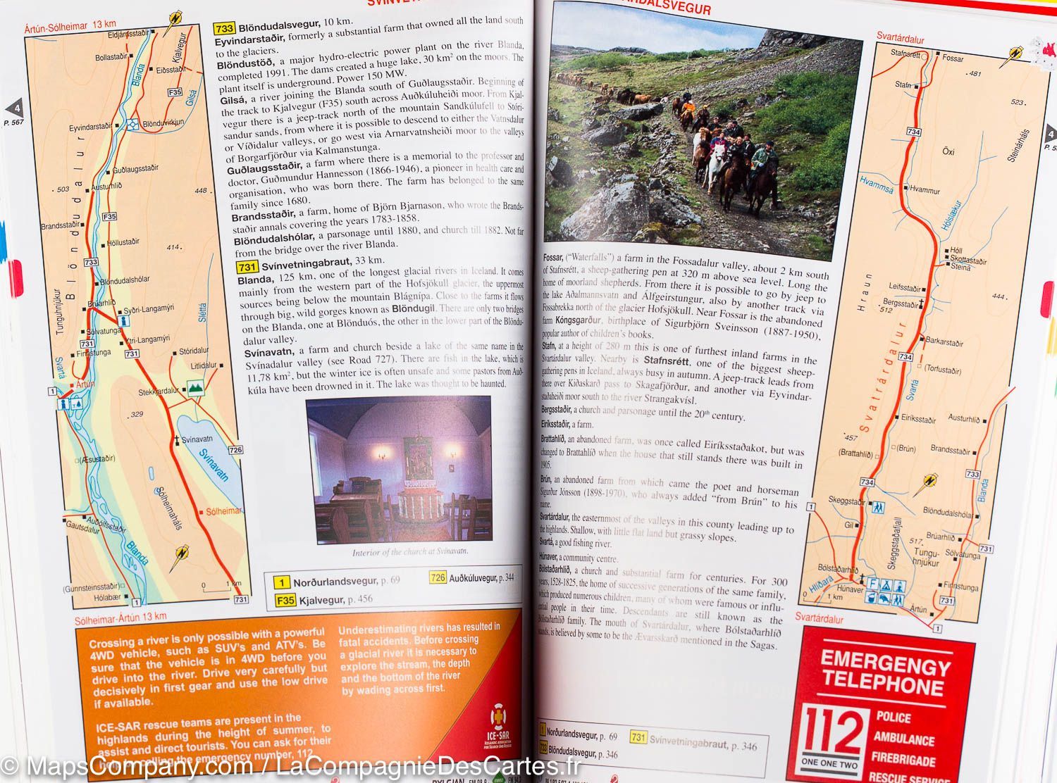 Iceland Road Guide (en anglais) | Vegahandbokin atlas Vegahandbokin - Iceland Road guide