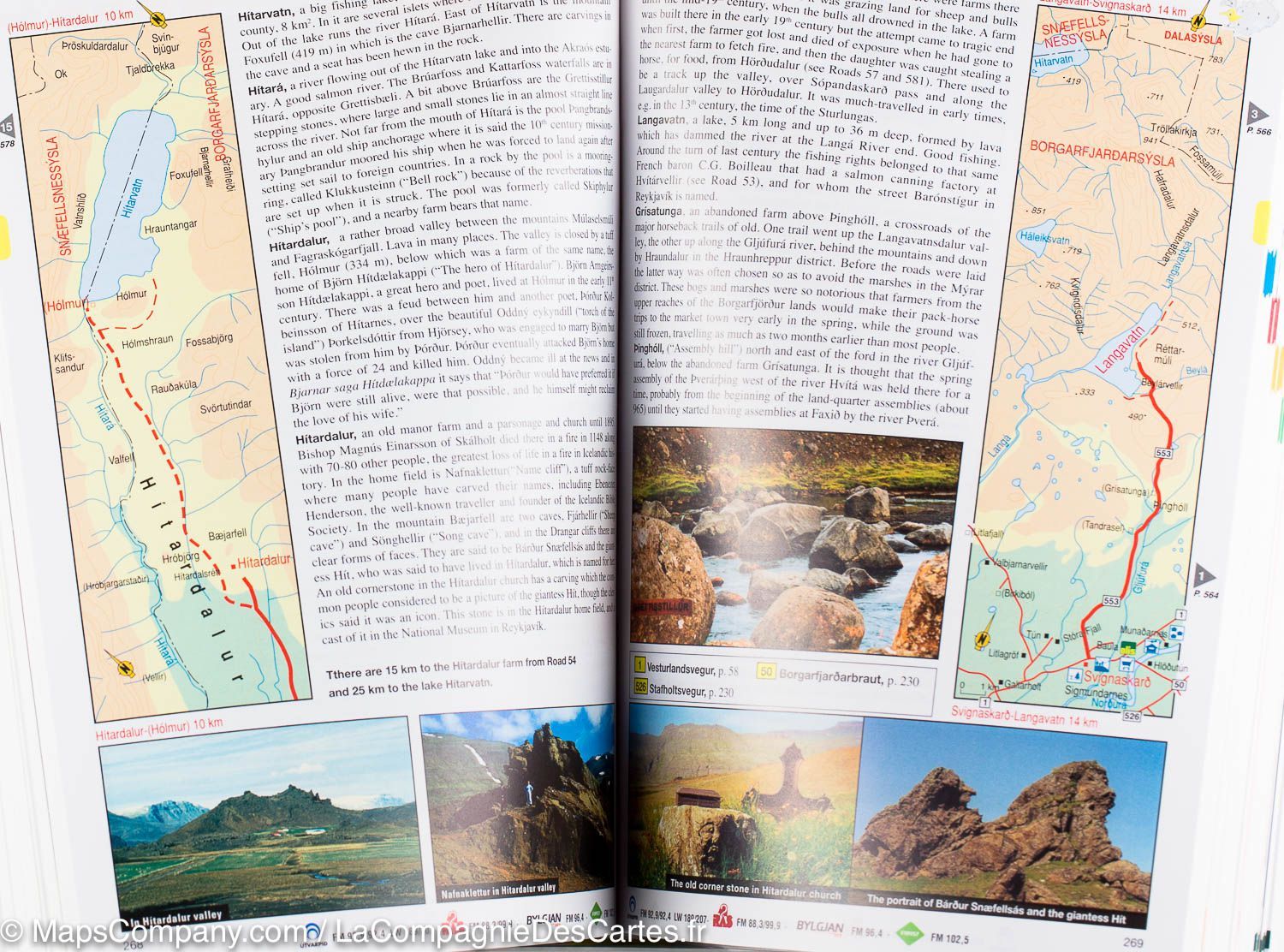 Iceland Road Guide (en anglais) | Vegahandbokin atlas Vegahandbokin - Iceland Road guide