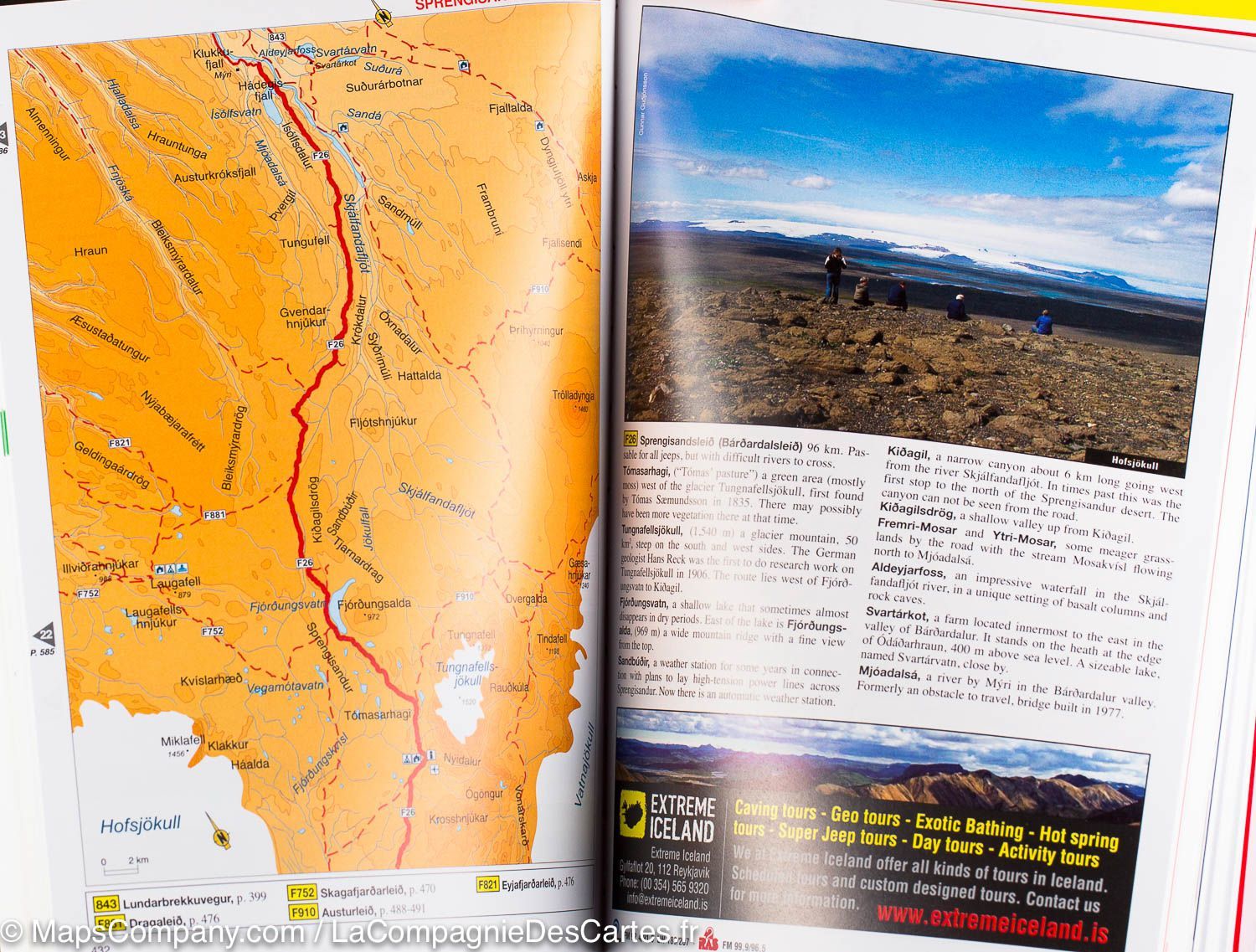 Iceland Road Guide (en anglais) | Vegahandbokin atlas Vegahandbokin - Iceland Road guide