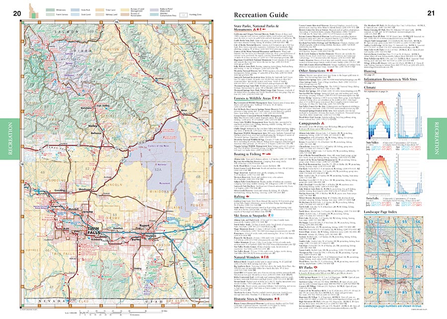 Idaho Road and Recreation Atlas | Benchmark Maps atlas Benchmark Maps 