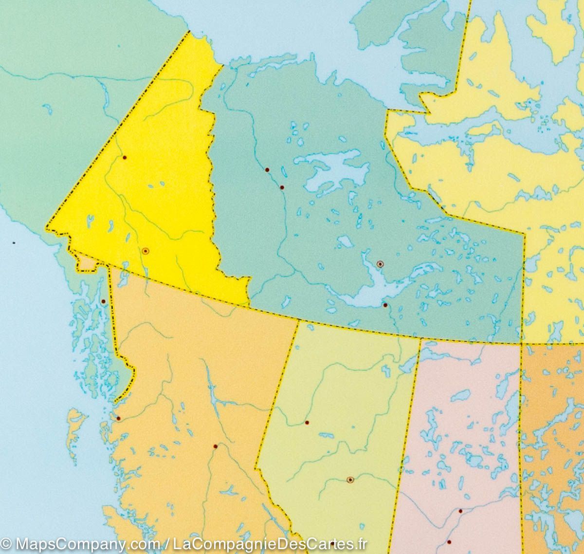 Jeu de 2 cartes éducatives (en anglais) - Canada | ITM carte routière ITM
