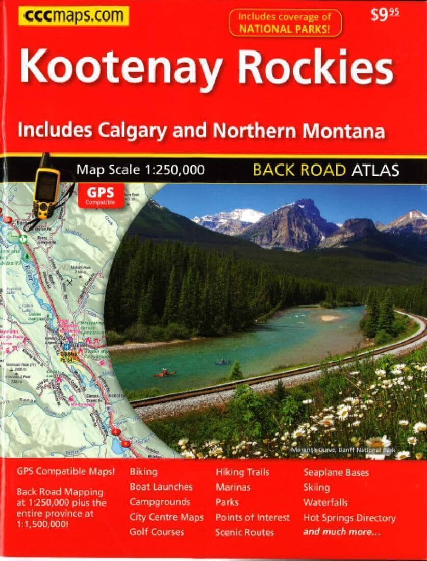 Kootenay Rockies Back Road Atlas | Canadian Cartographics Corporation atlas Canadian Cartographics Corporation
