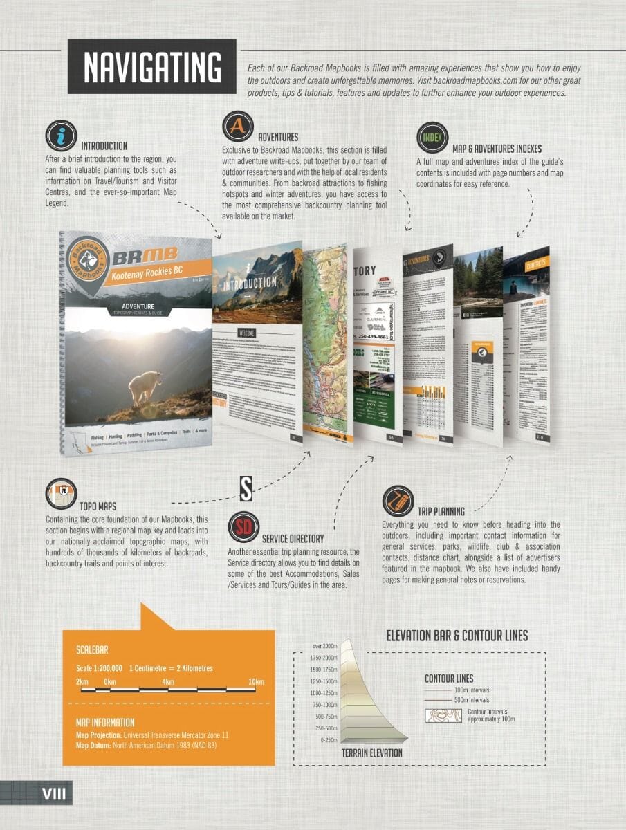 Kootenay Rockies (Bristish Columbia) MapBook | Backroads Mapbooks atlas Backroads Mapbooks 
