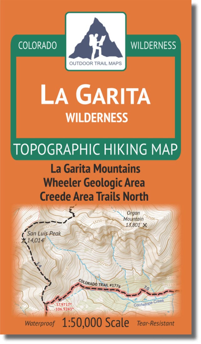 La Garita Wilderness | Outdoor Trail Maps LLC carte de randonnée Outdoor Trail Maps LLC