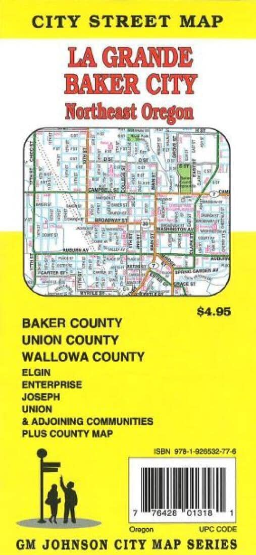 La Grande - Baker City et le nord-est de l'Oregon | GM Johnson plan de ville GM Johnson Default Title