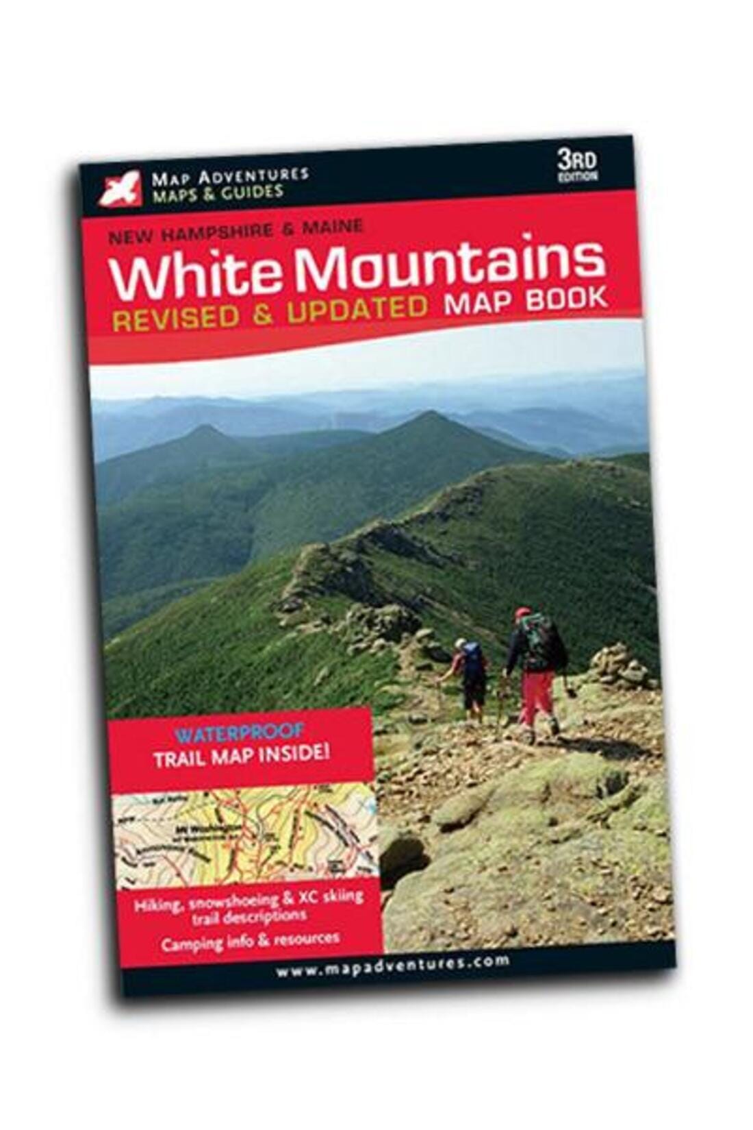Livre de cartes White Mountains Maine et New Hamshire | Map Adventures carte de randonnée Map Adventures