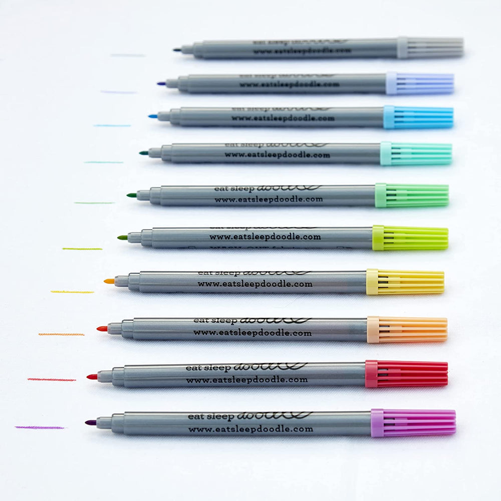 Lot de 10 feutres lavables couleur pastel | Eat Sleep Doodle accessoire Eat Sleep Doodle 