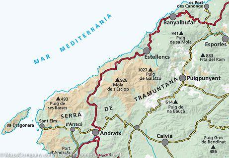 Lot de 4 Cartes de randonnée (imperméables) - Serra de Tramuntana , GR221 (Majorque, Baléares) | Alpina carte de randonnée Editorial Alpina