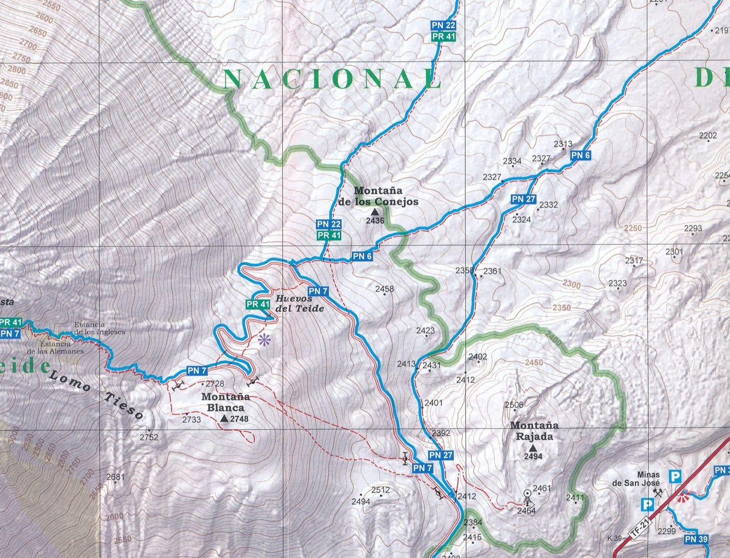 Lot de 4 cartes de randonnée - Tenerife | Alpina carte de randonnée Editorial Alpina