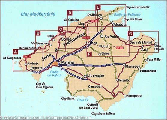 Lot de cartes de randonnée de Majorque (Baléares, Espagne) | Alpina - La Compagnie des Cartes