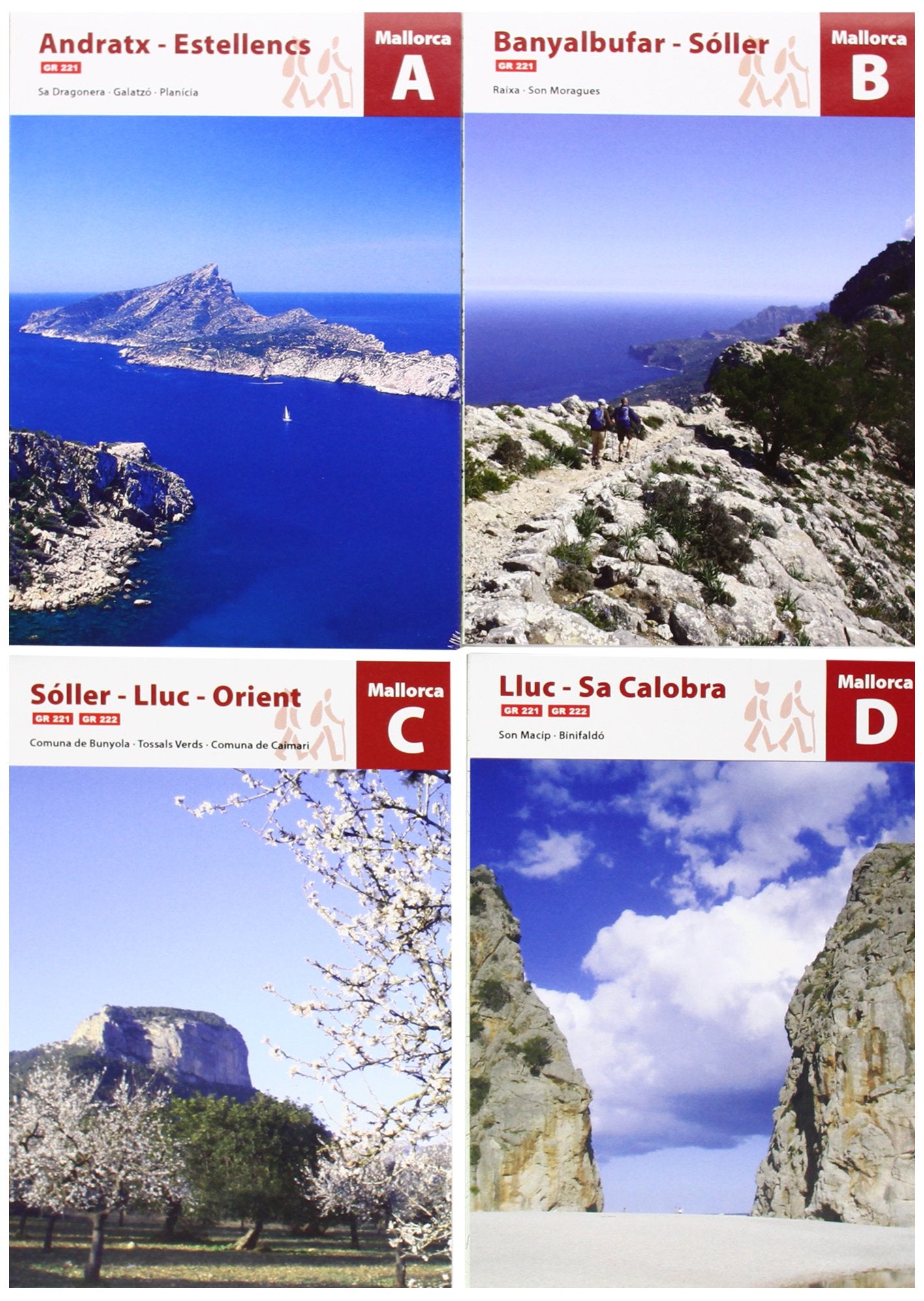 Lot de cartes de randonnée - Majorque (Baléares) - GR221, GR222 | Alpina carte de randonnée Editorial Alpina