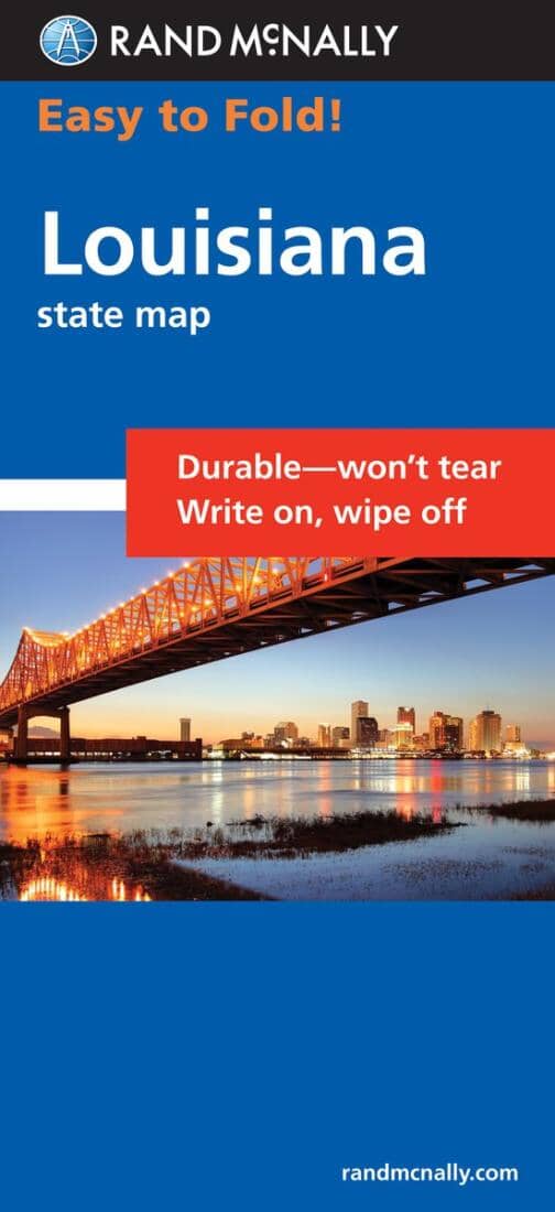Louisiana, Easy to Fold State Map | Rand McNally carte pliée 