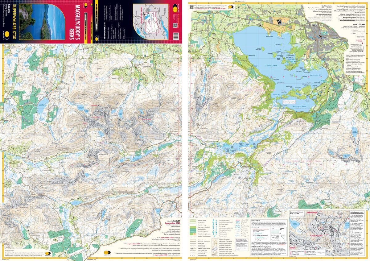 Macgillycuddy's Reeks XT30 | Harvey Maps - Superwalker Maps – Cartovia
