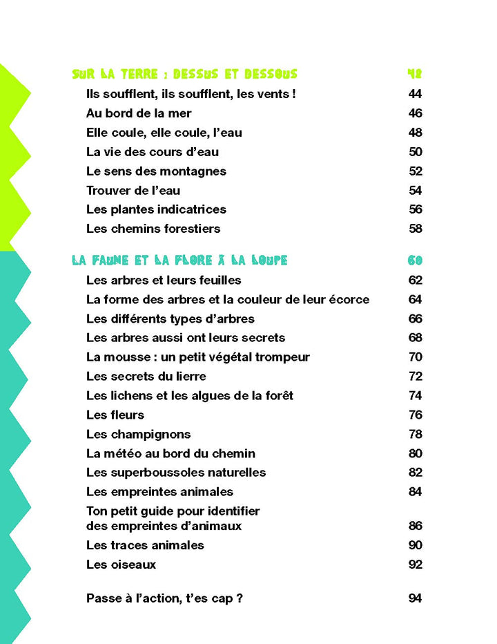Manuel de l'apprenti aventurier (enfants 8-12 ans) - Décodons les signes de la nature guide pratique Outdoor 