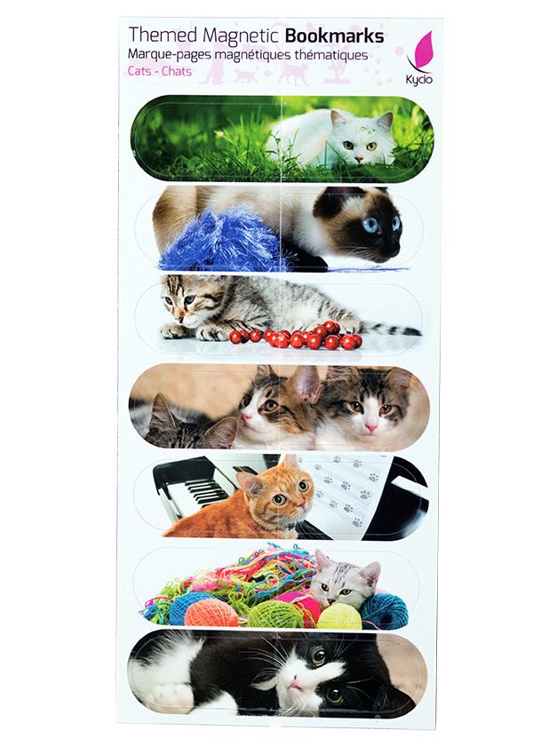Marque-pages magnétiques | Kycio accessoire de voyage Kycio Chats 