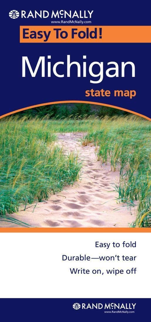 Michigan, facile à plier | Rand McNally carte routière Rand McNally