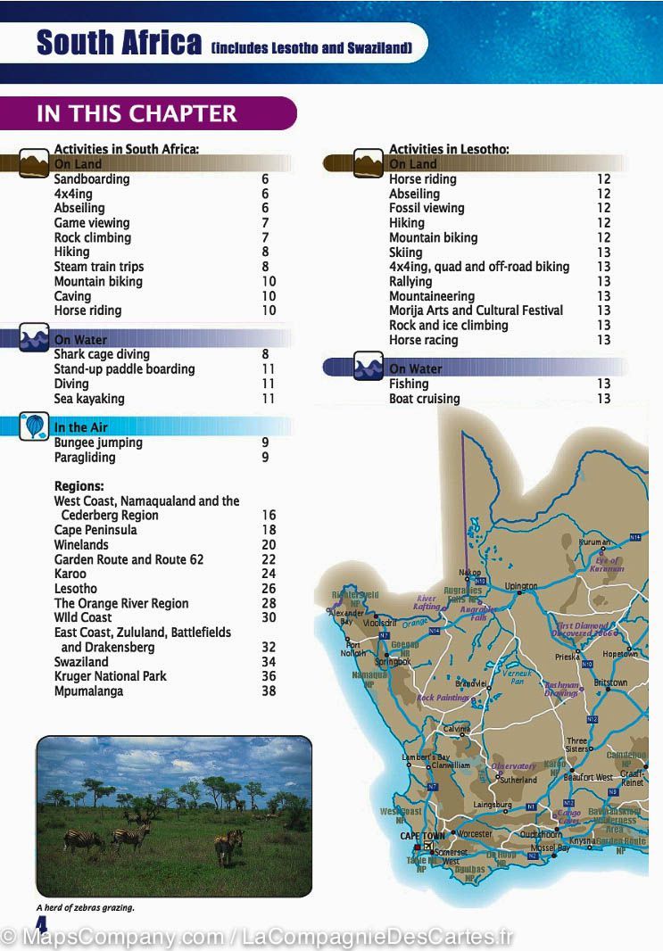 Mild to Wild : Adventures & Activities in Southern Africa (MapStudio) - en anglais | MapStudio guide pratique MapStudio