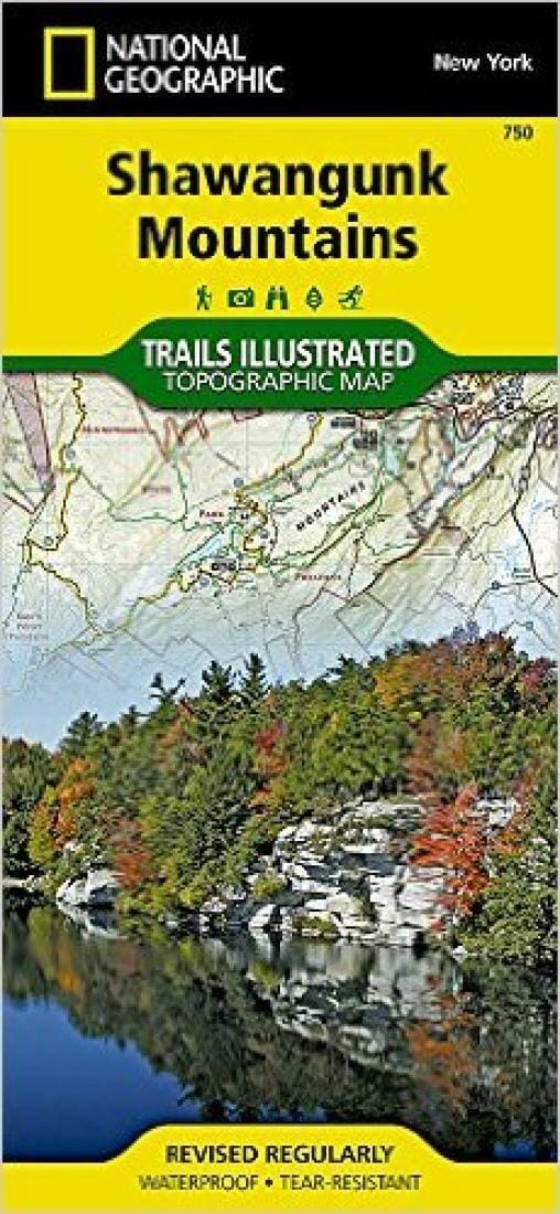 Shawangunk Mountains - TI 750 | National Geographic Hiking Map 