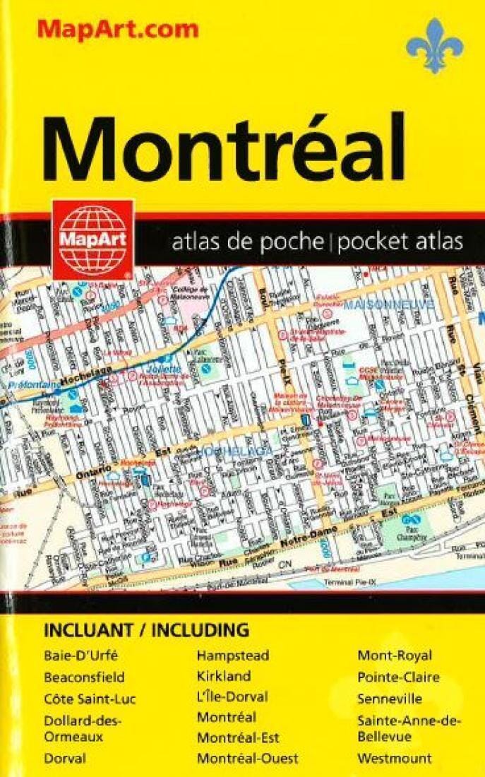 Montréal, Atlas de poche des rues, édition française/anglaise | Canadian Cartographics Corporation atlas Canadian Cartographics Corporation