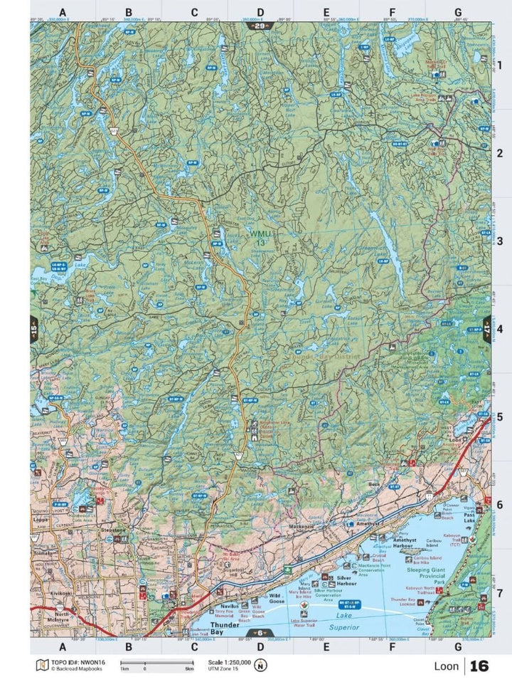 Nord-ouest de l'Ontario MapBook | Backroads Mapbooks atlas Backroads Mapbooks 