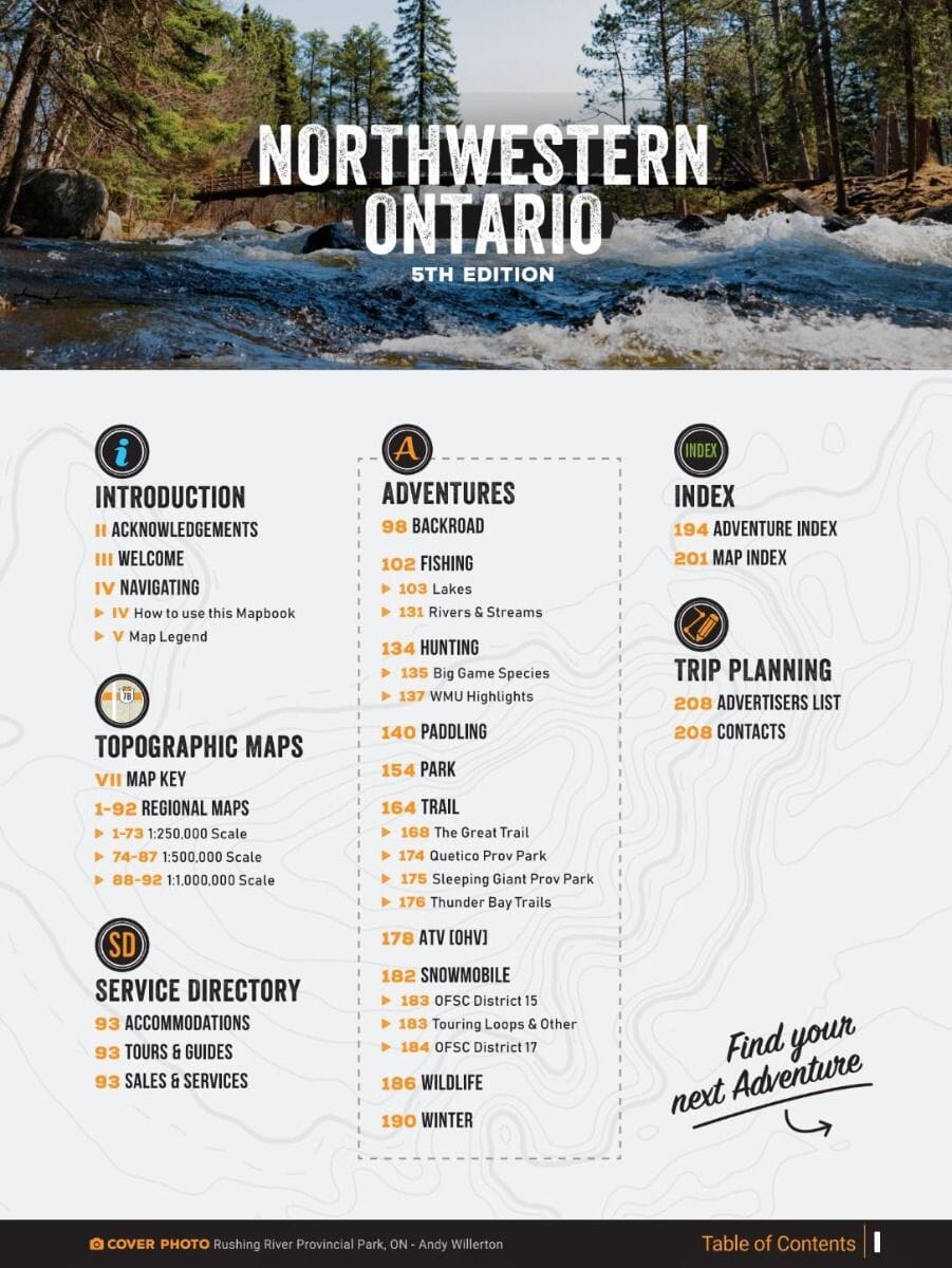 Nord-ouest de l'Ontario MapBook | Backroads Mapbooks atlas Backroads Mapbooks 