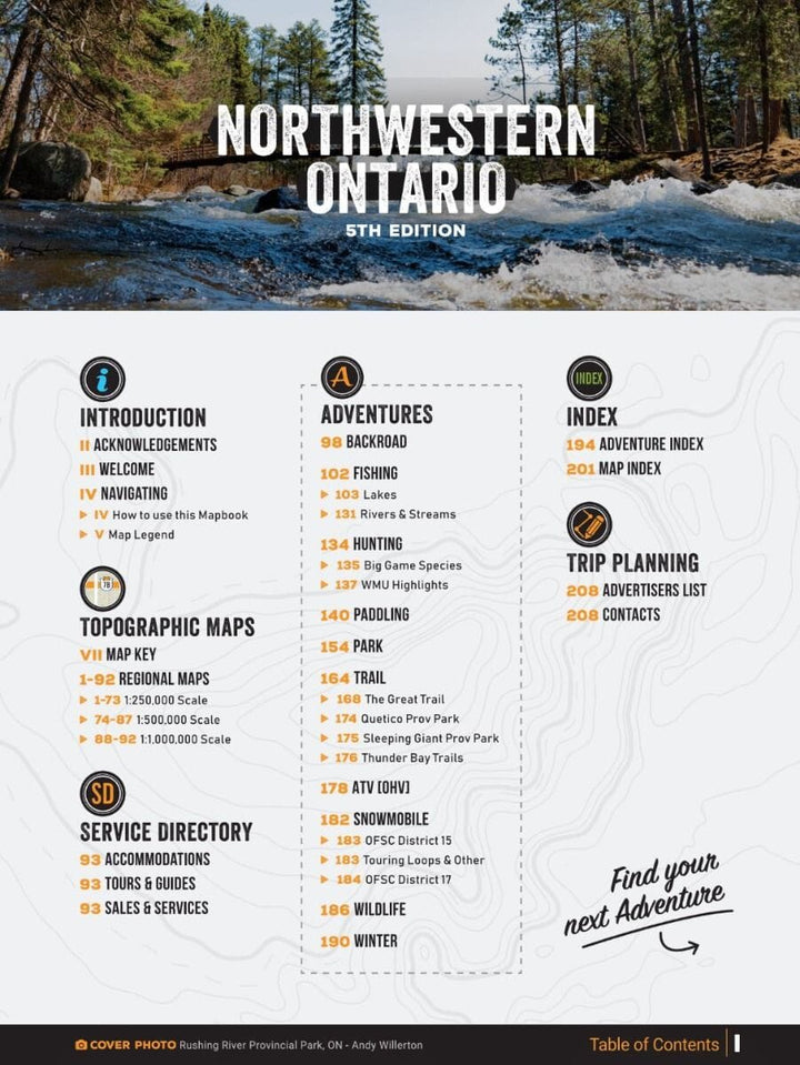 Nord-ouest de l'Ontario MapBook | Backroads Mapbooks atlas Backroads Mapbooks 