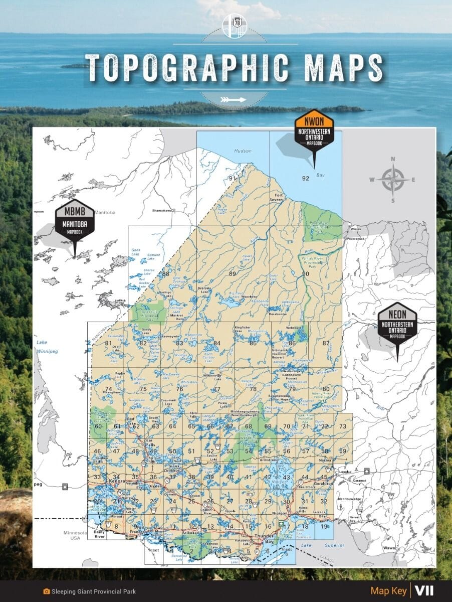Nord-ouest de l'Ontario MapBook | Backroads Mapbooks atlas Backroads Mapbooks 