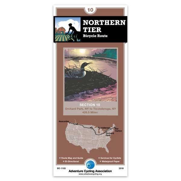 Northern Tier 10 : Lackawanna, New York To Ticonderoga, New York Adventure Cycling Association | Adventure Cycling Association carte cycliste Adventure Cycling Association Default Title