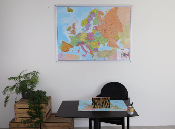 Panneau épinglable (en anglais) - Europe politique - 135 x 98 cm | Maps International panneau épinglable Maps International 