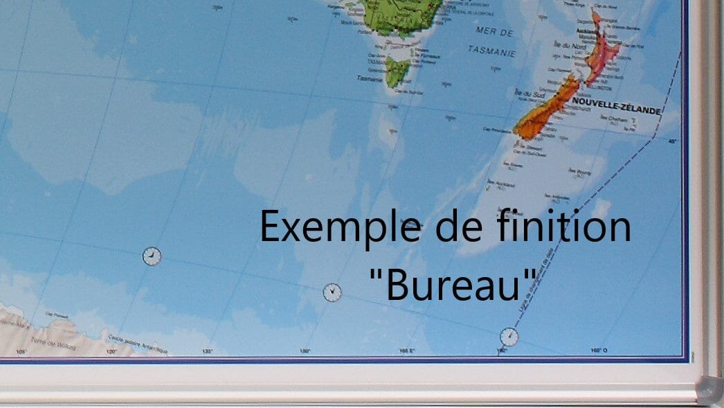 Panneau épinglable (en anglais) - Monde, style antique - 136 x 84 cm | Maps International panneau épinglable Maps International 
