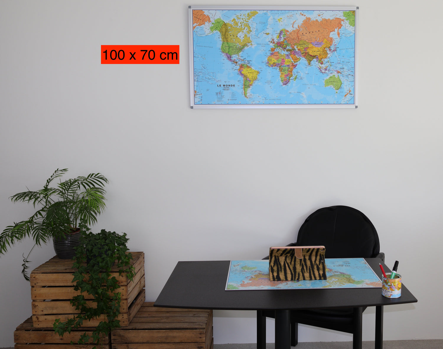 Panneau épinglable - Monde politique - 100 x 70 cm | Maps International panneau épinglable Maps International 