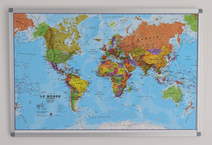 Panneau épinglable - Monde politique - 70 x 50 cm | Maps International panneau épinglable Maps International 