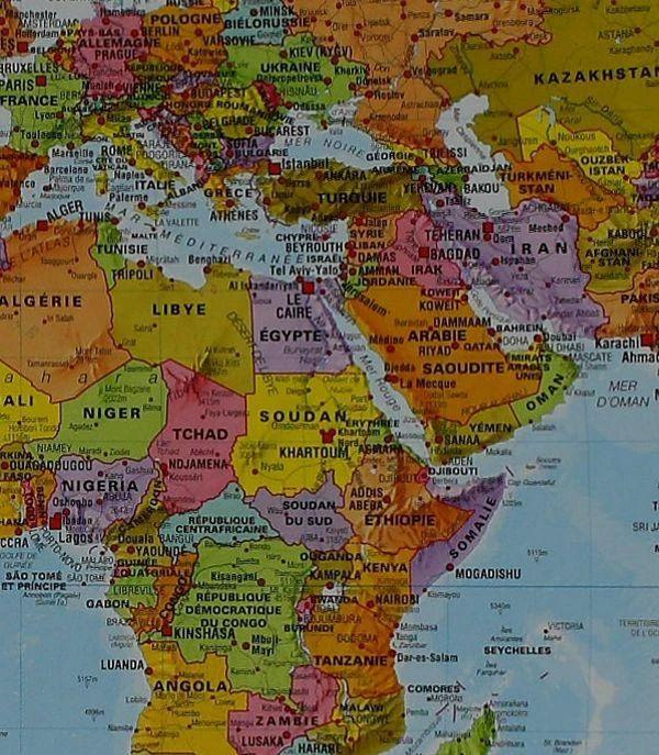 Panneau épinglable - Monde politique - 70 x 50 cm | Maps International panneau épinglable Maps International 