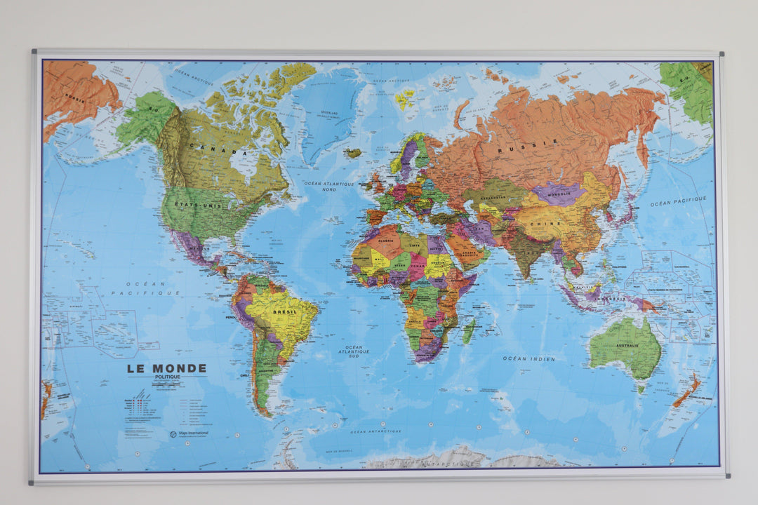 Panneau épinglable - Monde politique - 70 x 50 cm | Maps International panneau épinglable Maps International 