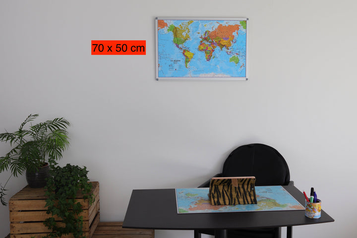 Panneau épinglable - Monde politique - 70 x 50 cm | Maps International panneau épinglable Maps International 